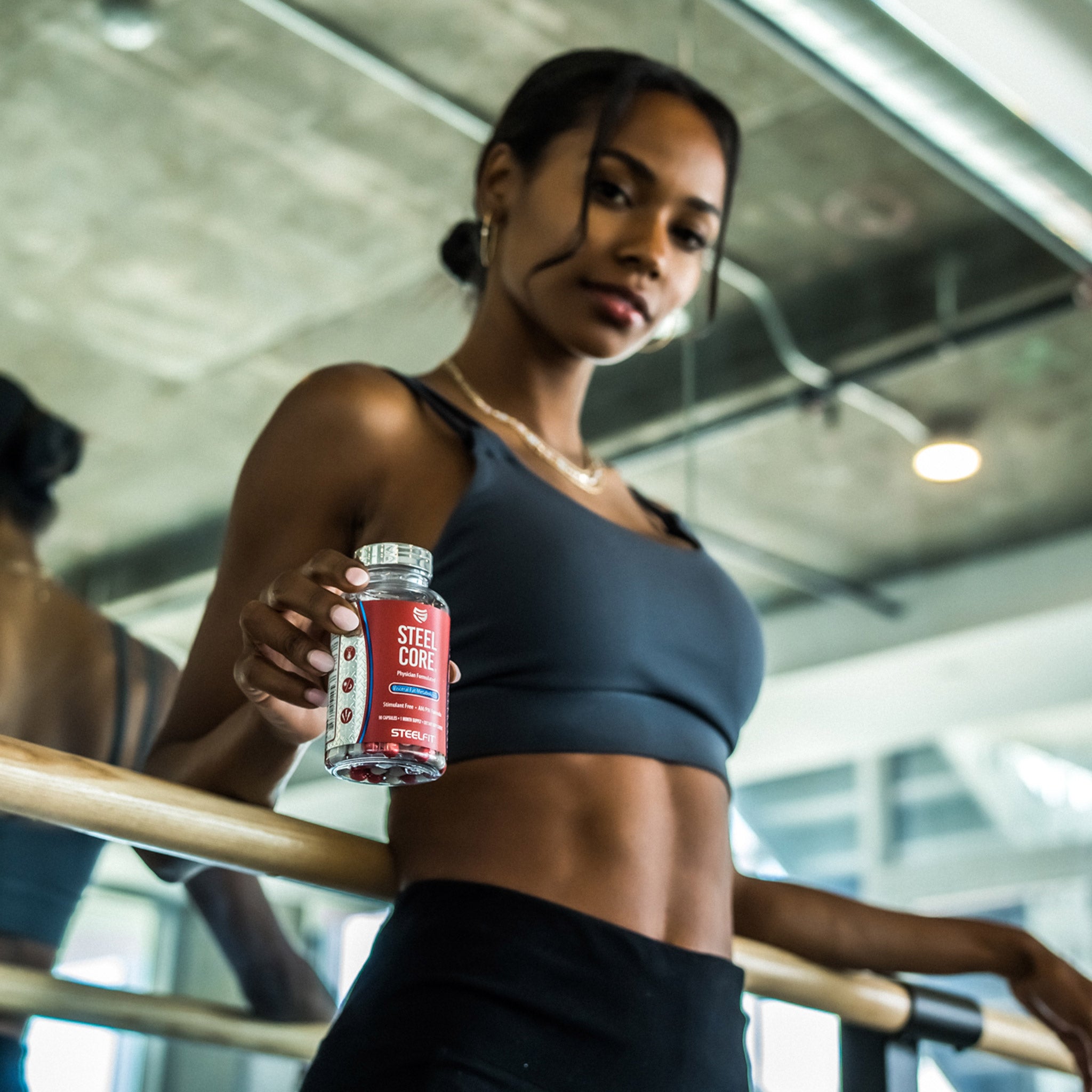 pretty woman with Steel Core bottle