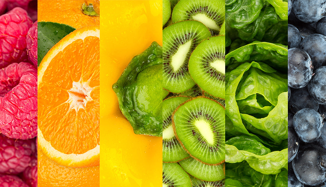assorted fruits and vegetables for health and wellness