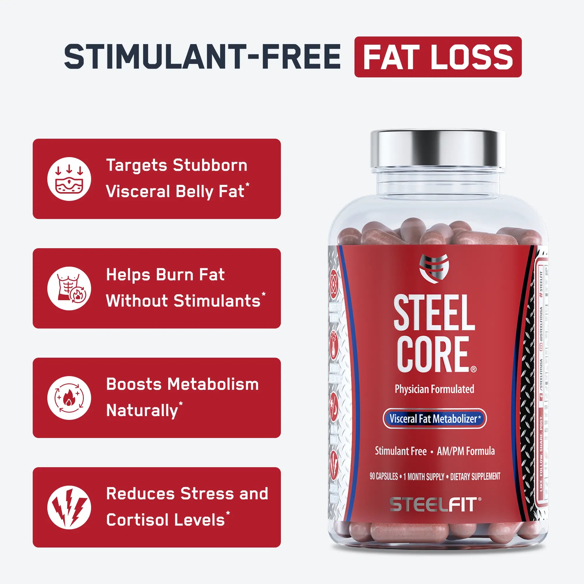 Stimulant Free Fat Burner | Steel Core SteelFit USA Stimulant Free Fat Burner | Steel Core SteelFit USA