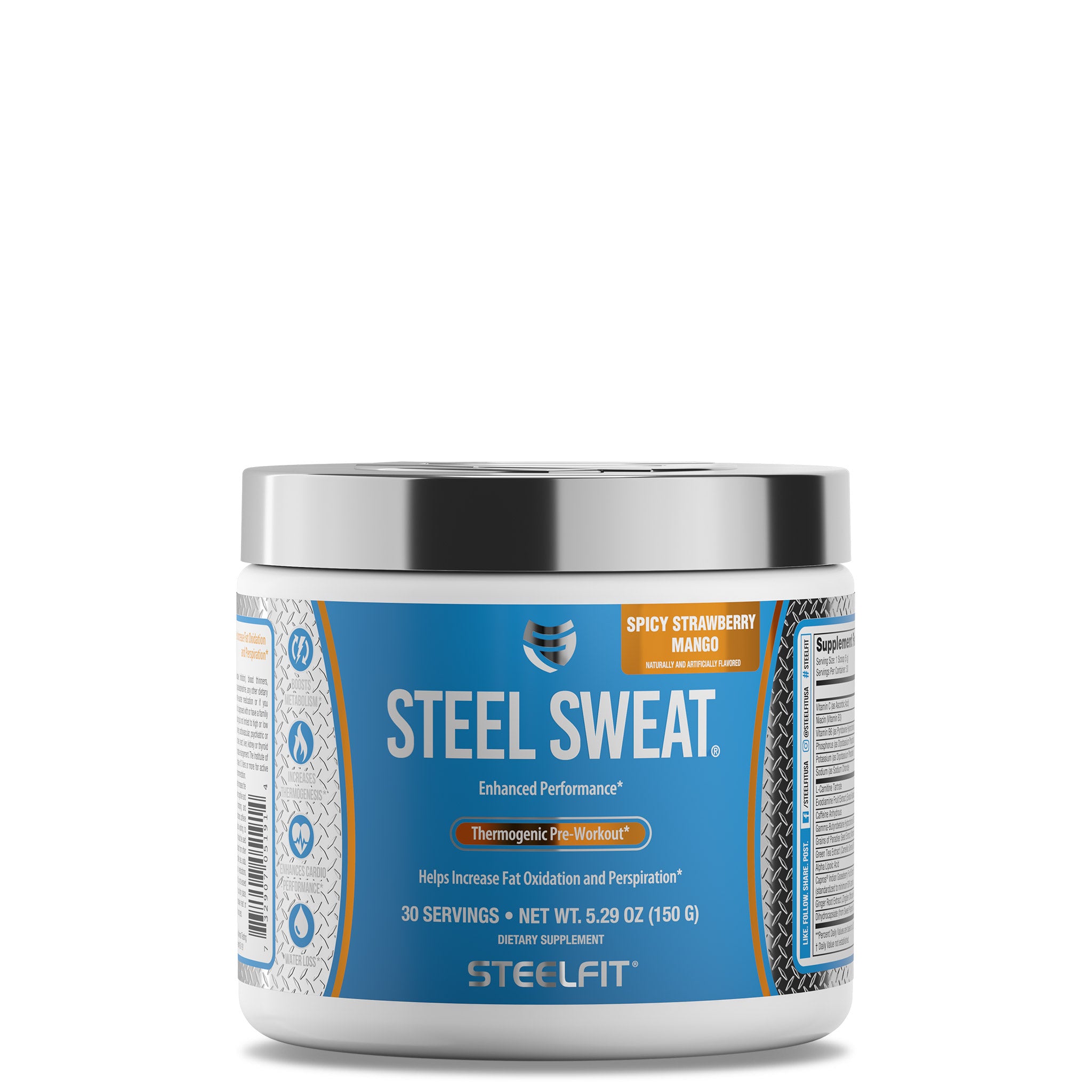 Pre-Workout Bundle with Sweat Mop - Steel Supplements